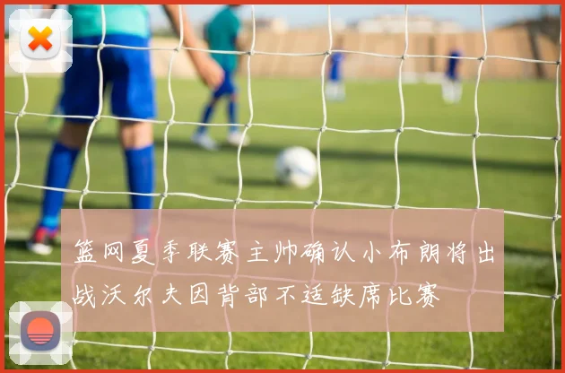 篮网夏季联赛主帅确认小布朗将出战沃尔夫因背部不适缺席比赛
